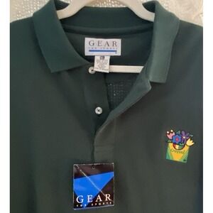 Gear For Sports Men's XL Polo Vintage Green Famous Crayon Company Logo NWT